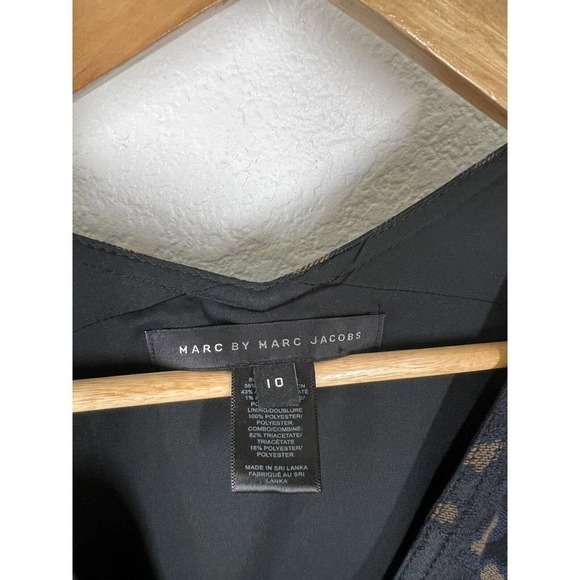 Marc By Marc Jacobs Animal Print Wrap Sheath Dress - Picture 2 of 5